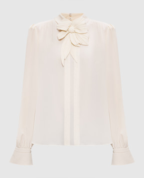 Valentino Beige silk blouse 8B0AEBX021B