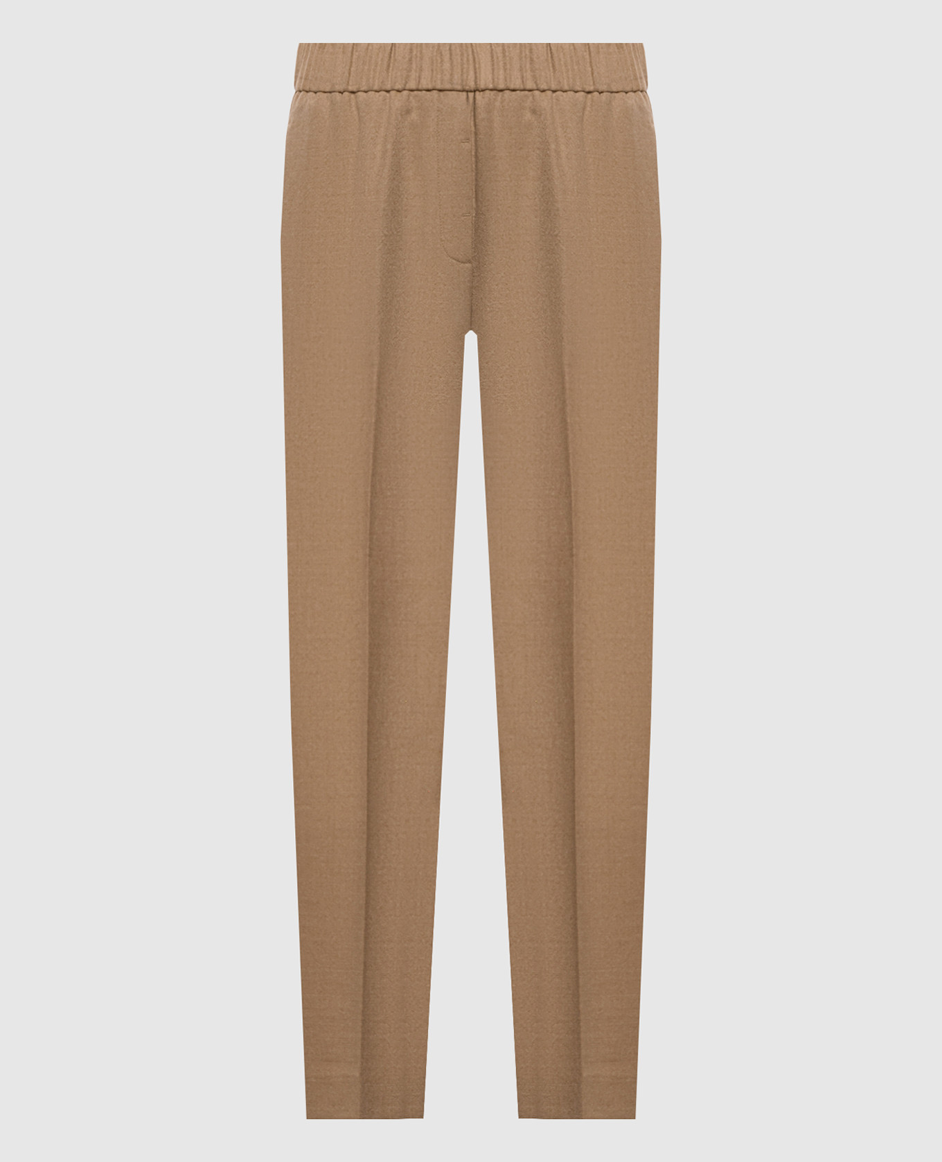 Beige wool pants