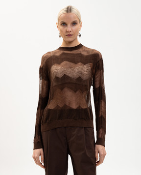 Sofie D`Hoore Brown MORACA wool jumper MORACAYPE