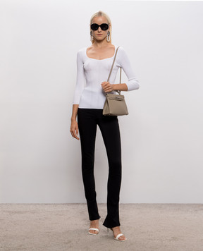 Dolce&Gabbana White ribbed top FXY35TJAIR5