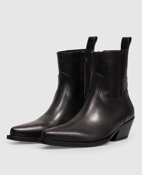 Ann Demeulemeester Black leather cossacks Imme B0014393LT205