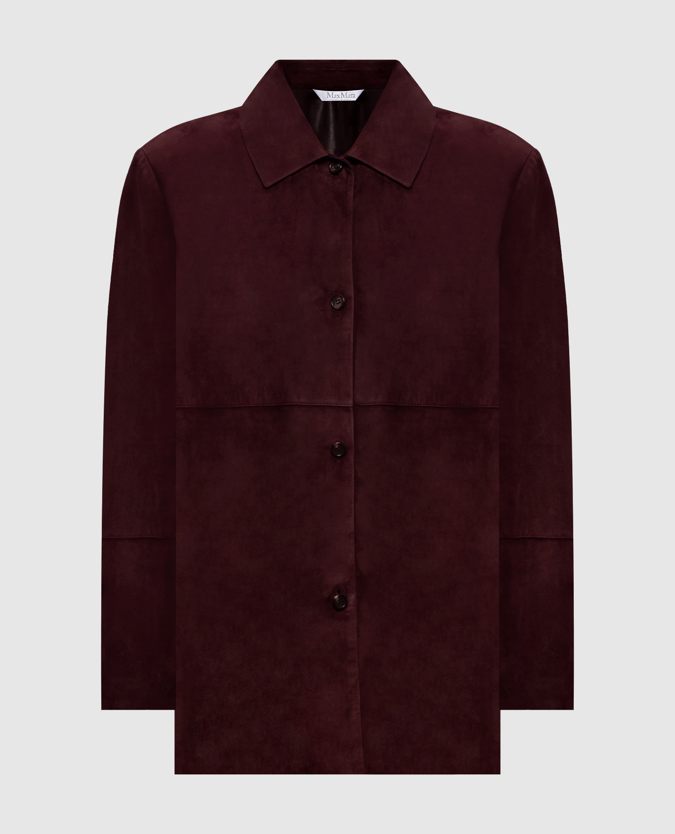 GOCCE burgundy suede shirt