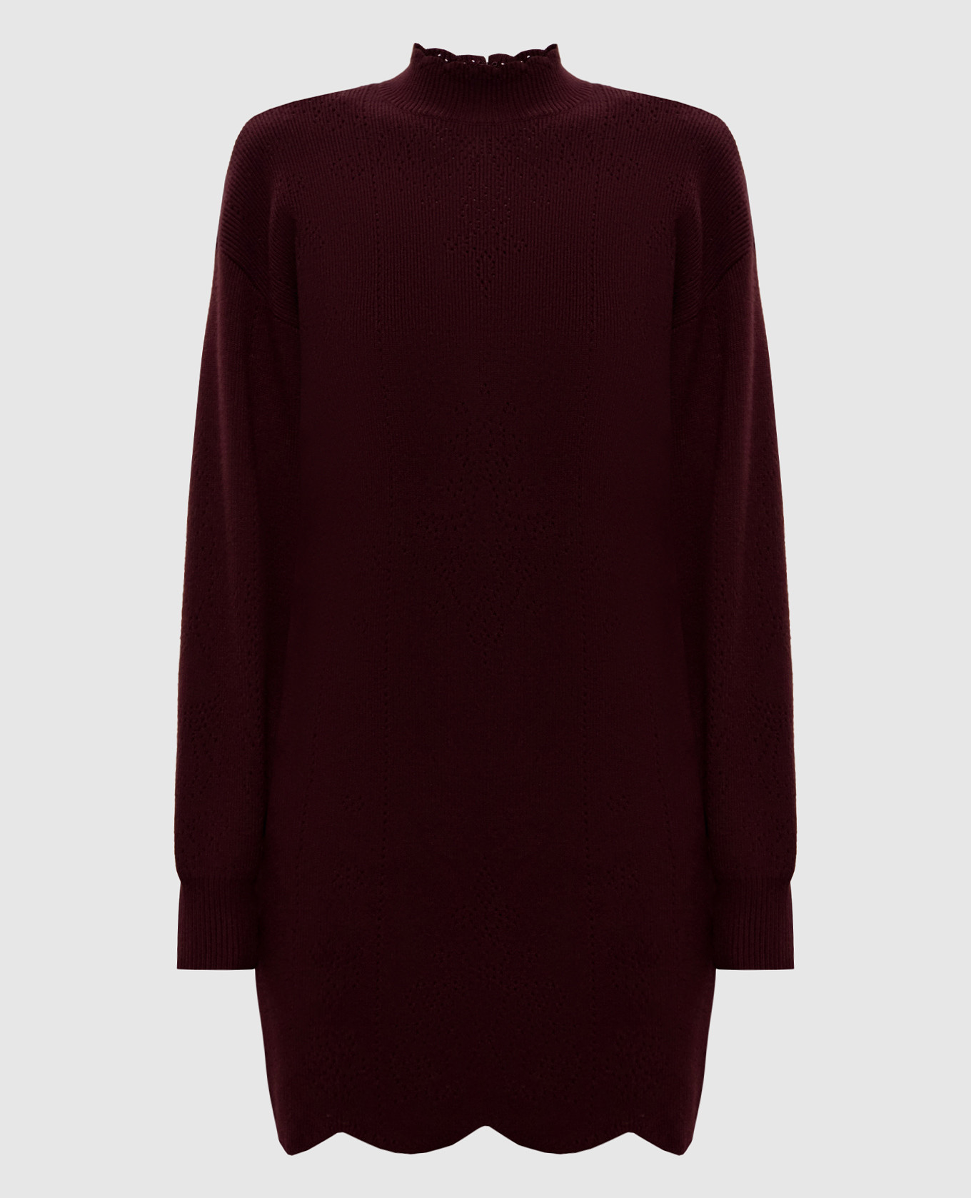 

Burgundy dog with wool Twinset