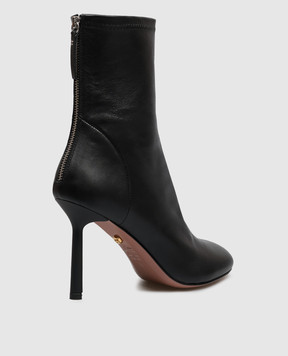 Babe Pay Pls Black leather ankle boots 404907KO