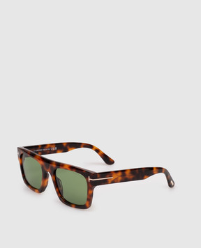 Tom Ford Cyrus brown tortoiseshell sunglasses FT1337