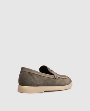 Stefano Ricci Khaki suede loafers UC62G2318SDP