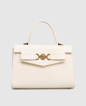 Versace Medusa '95 white leather satchel bag 10138231A10795