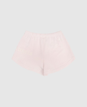 Palm Angels Children's pink shorts with logo print PGCI005S26FLE002