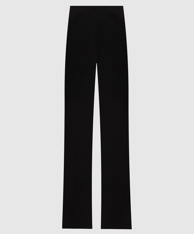 Black flared pants