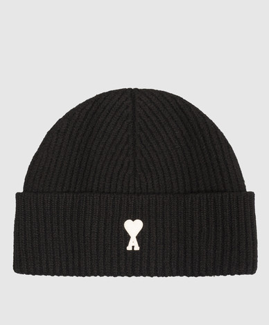 Black wool hat