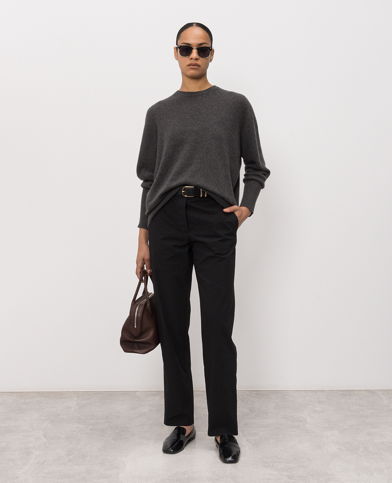 

Odelle grey cashmere jumper The Row