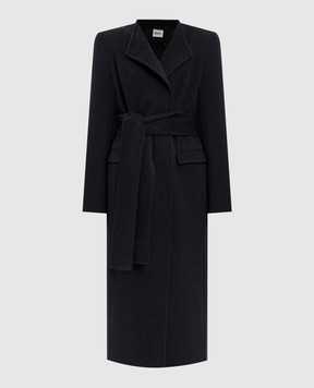 Khaite Grey wool coat with a Jelson smell 7139547