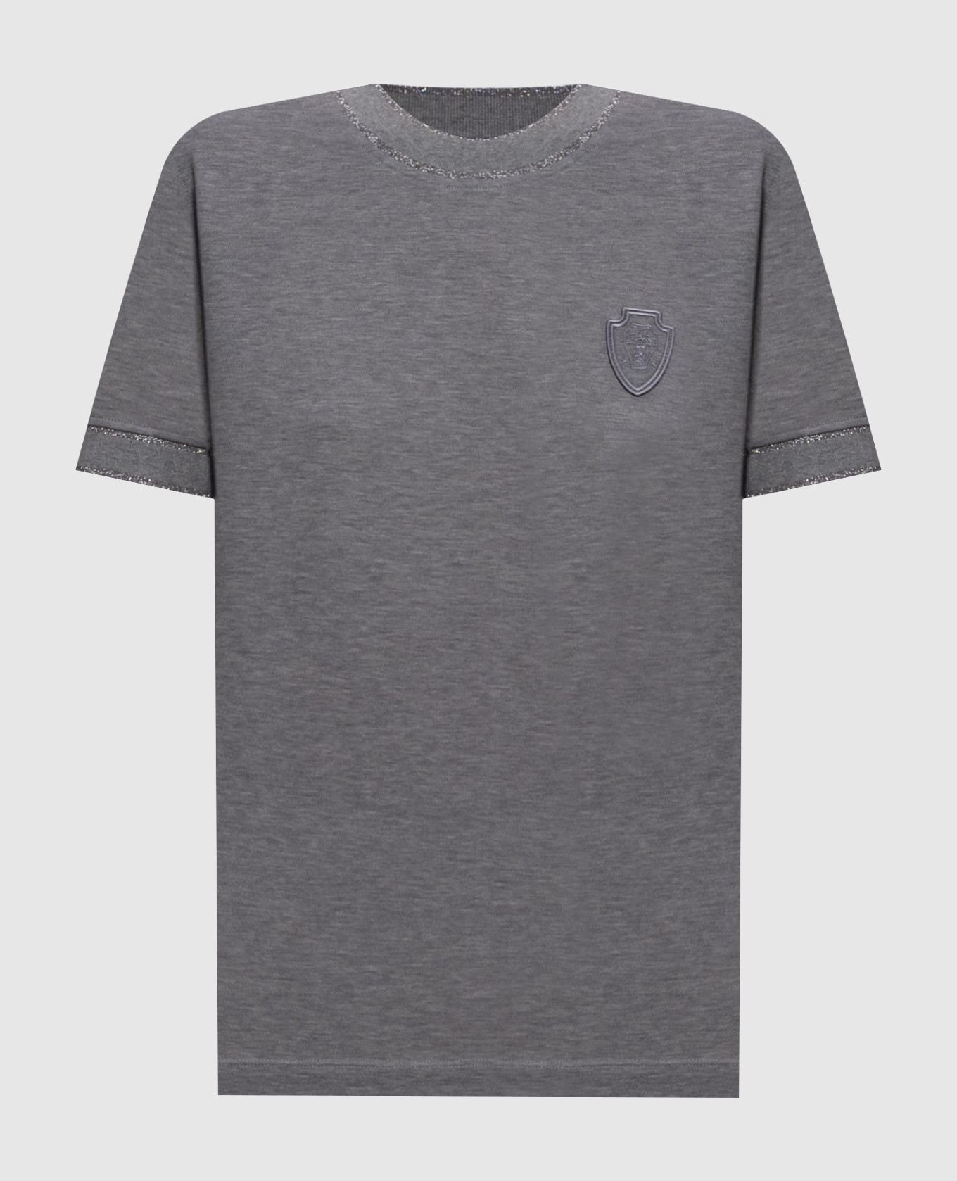 Gray T-shirt with lurex