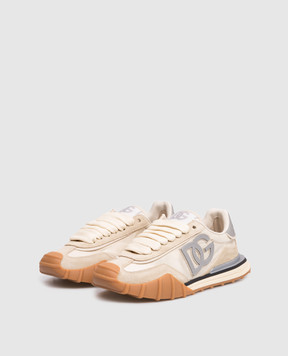 Dolce&Gabbana Beige DG Athletic combo sneakers CK2384A6H63