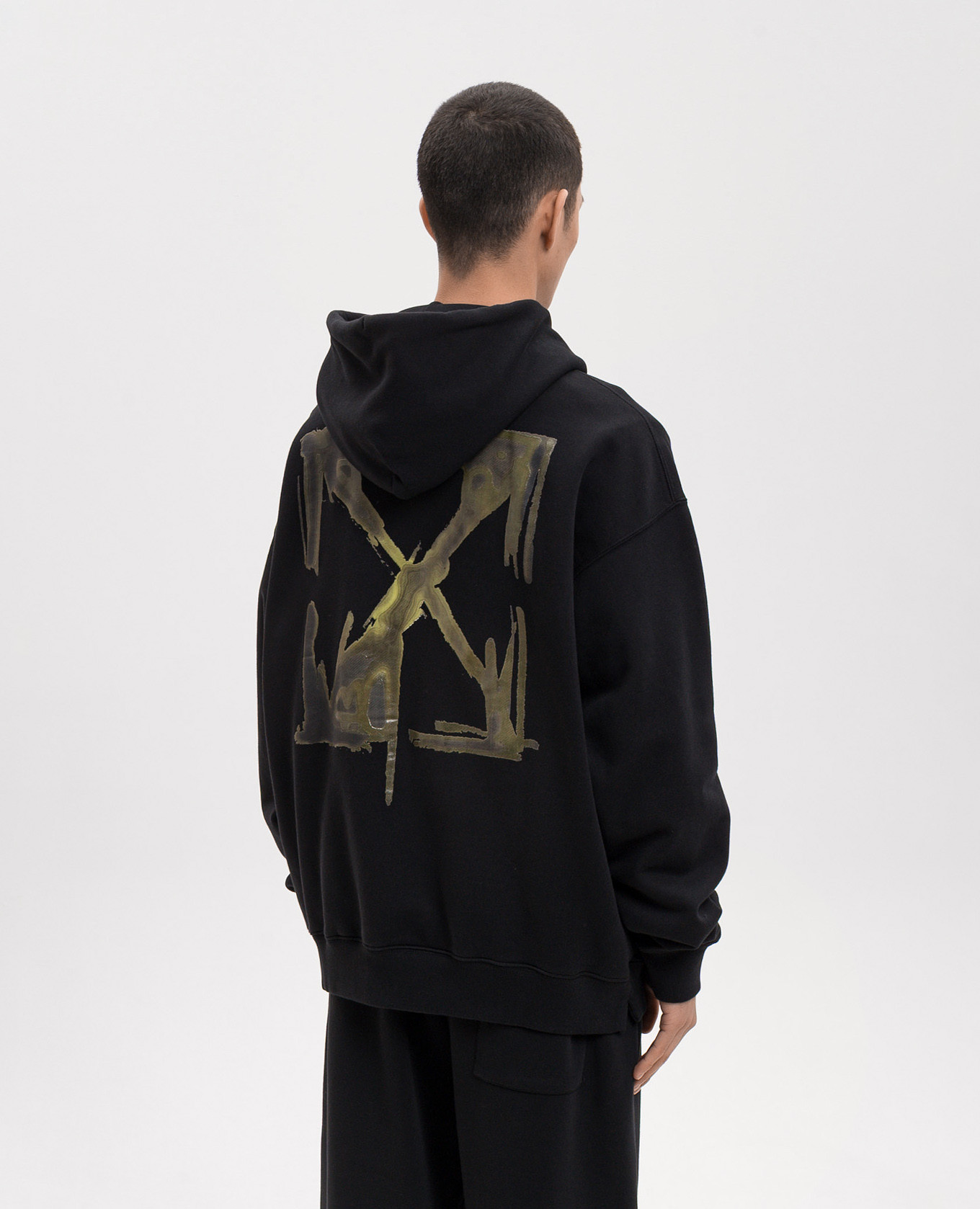 Black hoodie with Dark Slime print Off-White 4