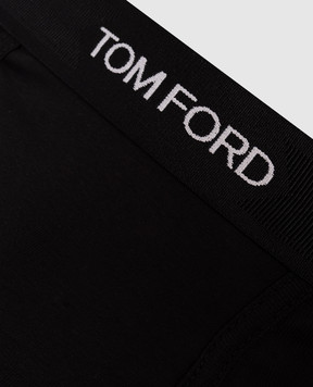 Tom Ford Black boxer briefs with contrast logo pattern T4LC31040