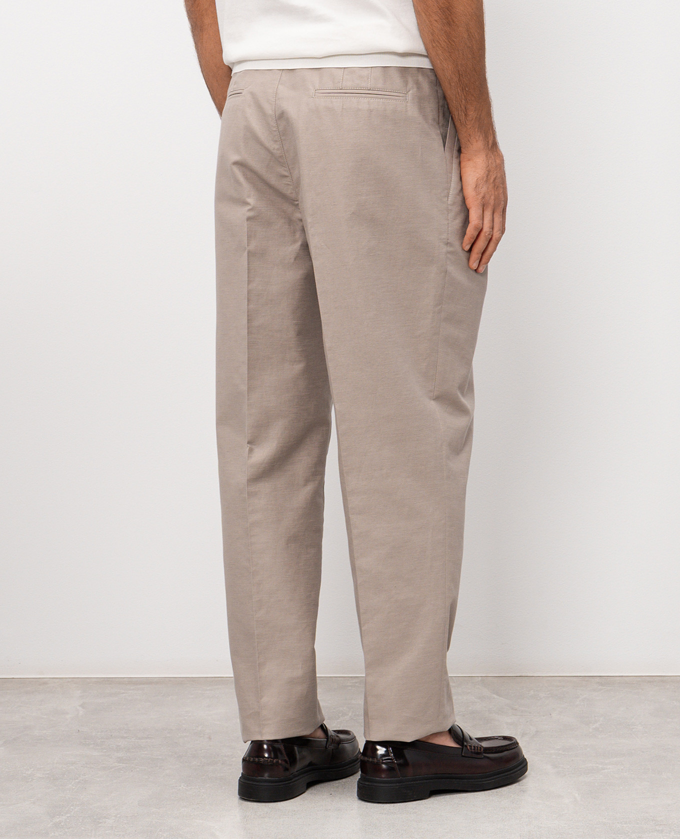 Gray linen pants Brunello Cucinelli 4