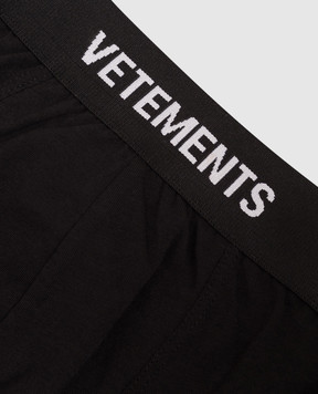 Vetements Black boxer briefs with logo pattern ME76UN273B