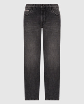 Dolce&Gabbana Gray jeans with a worn effect GP23KDG8PJ5