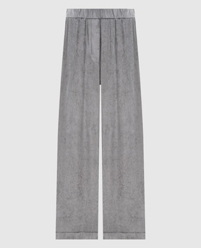Peserico Green corduroy pants with lapels A0403602246