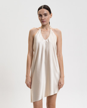 Vetements Double-breasted dress with monogram embroidery WE76DR444PW