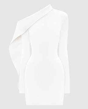 David Koma White one-shoulder mini dress AW25DKKN25D