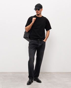 Saint Laurent Black T-shirt CASSANDRE 862769Y38AK