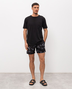 Vilebrequin Bubble Turtles Black Swim Shorts MAHEJ311