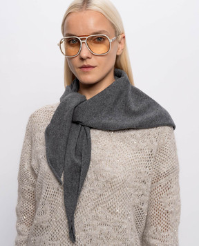 Brunello Cucinelli Gray cashmere bactus M12201889