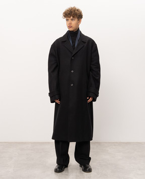 Maison Margiela MM6 Black coat with wool SH2AA0030S52207