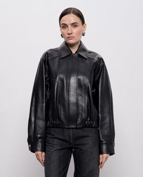 Versace Black leather jacket 10228131A16885