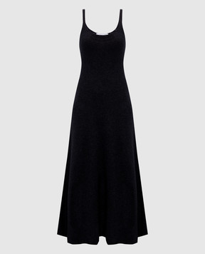 Gabriela Hearst Ayla black silk dress 2269053A137
