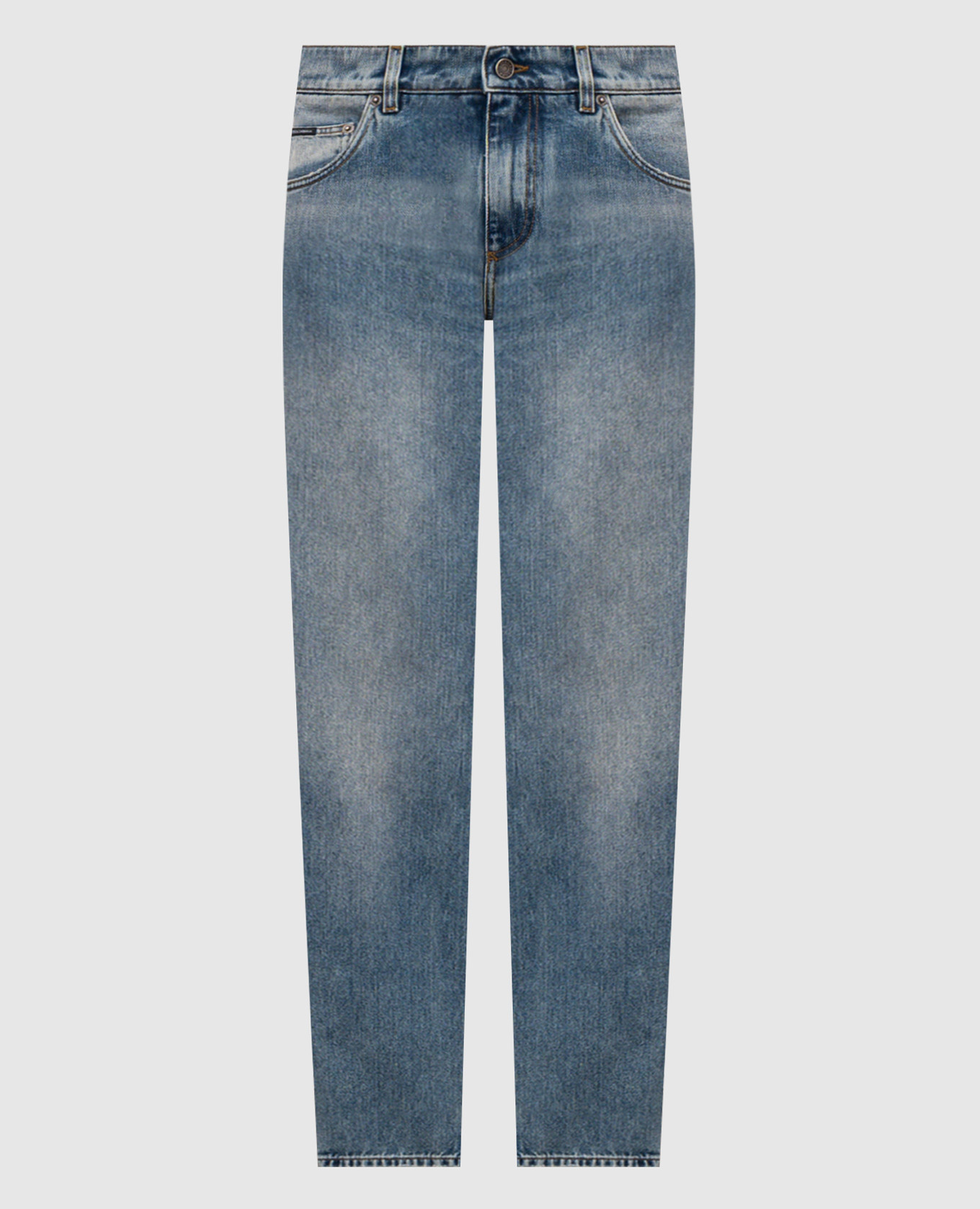 

Blue jeans with logo patch Dolce&Gabbana, Light blue