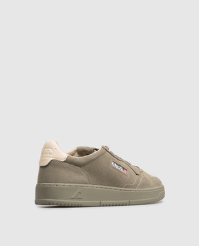 AUTRY Medalist khaki suede sneakers AULMOH05