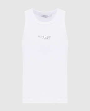 Givenchy White ribbed T-shirt BW70FPP7BR