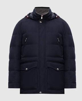 Brunello Cucinelli Blue wool down jacket MM4701823