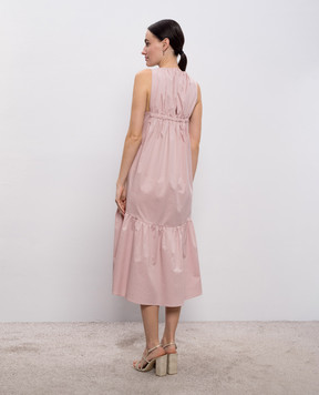 Peserico Pink dress with monil chain A0272601979