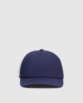 ISAIA Blue linen cap BRT01421030