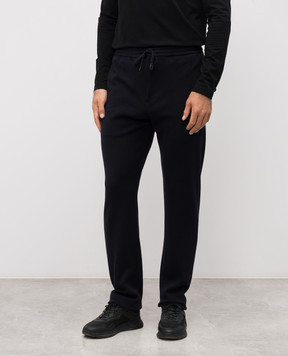Canali Blue wool pants JJ03342J7003