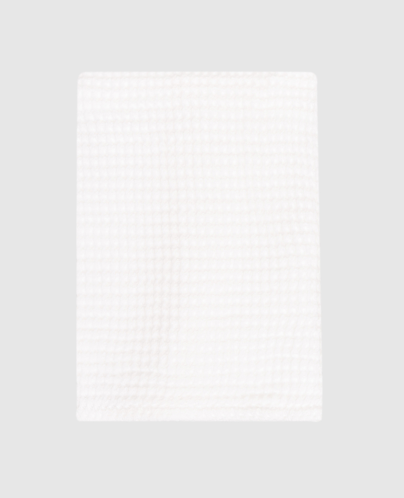 White waffle towel