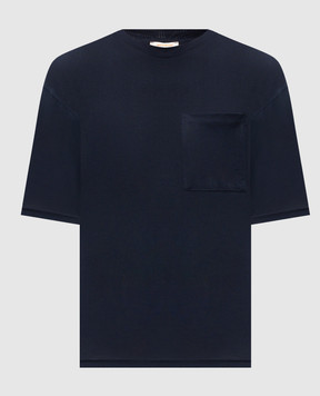 Officina 36 Blue T-shirt with pocket CUPF68