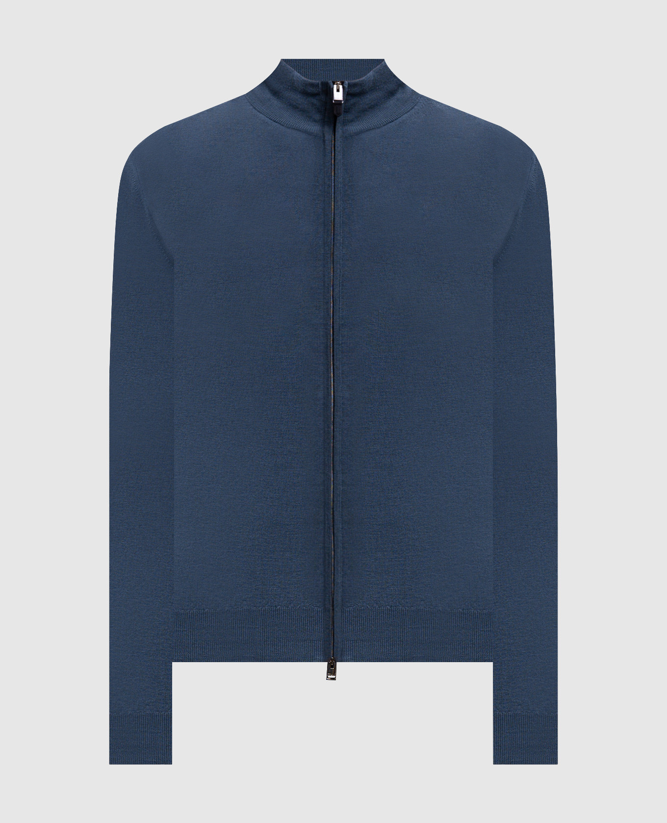 Blue wool cardigan
