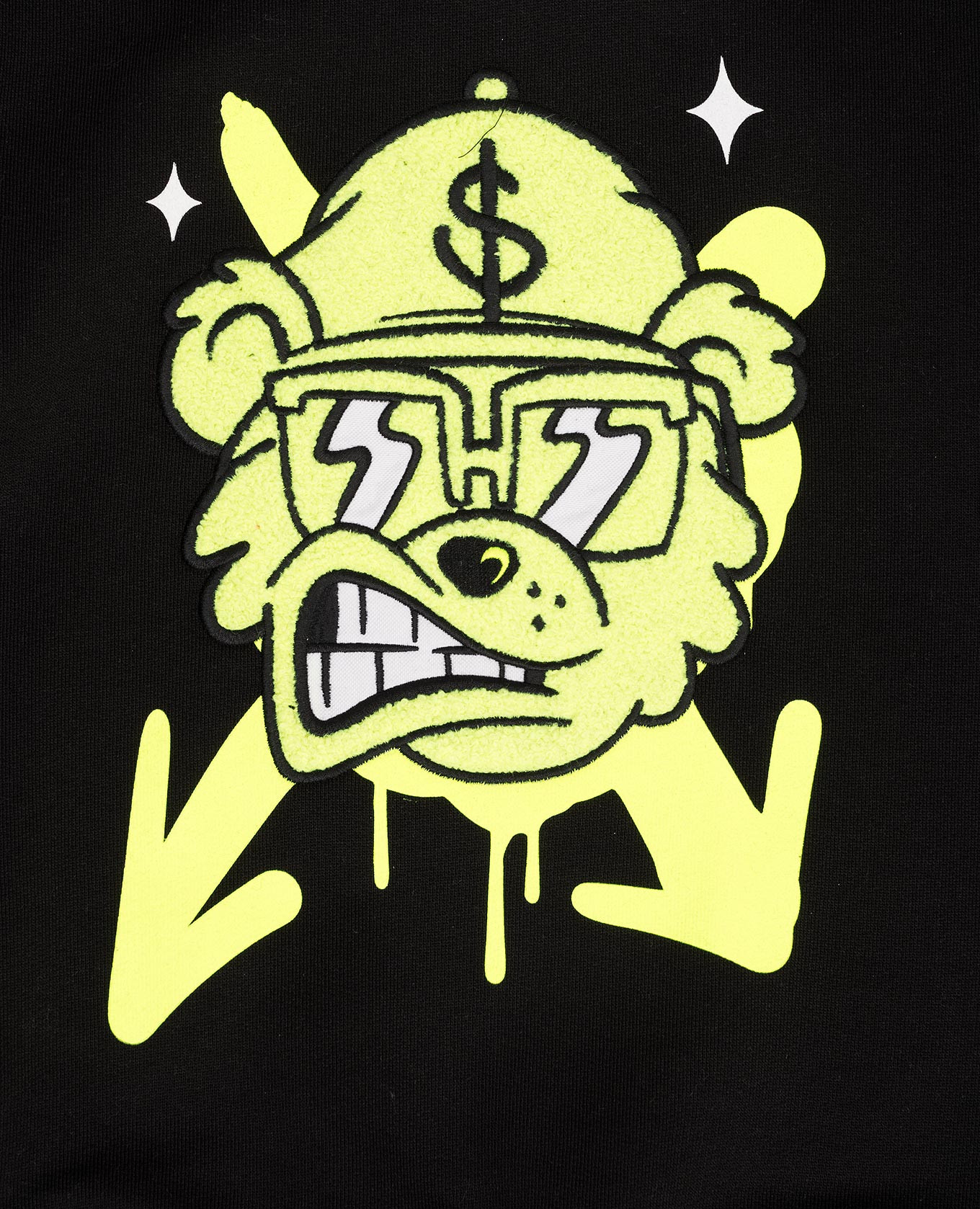 Children's black hoodie Graffiti Bear Sprayground 3