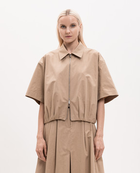 Juun.j Brown zip-up shirt JW6464W54A