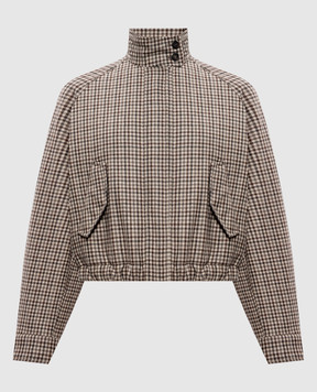 Brunello Cucinelli Beige checked wool jacket MG5237693P