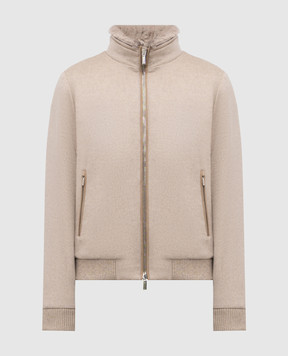 MooRER Bellati beige cashmere down jacket BELLATIBAB