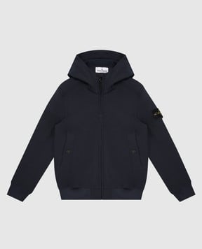 Stone Island Children's blue jacket with hood L2S16Q100001S0B221012