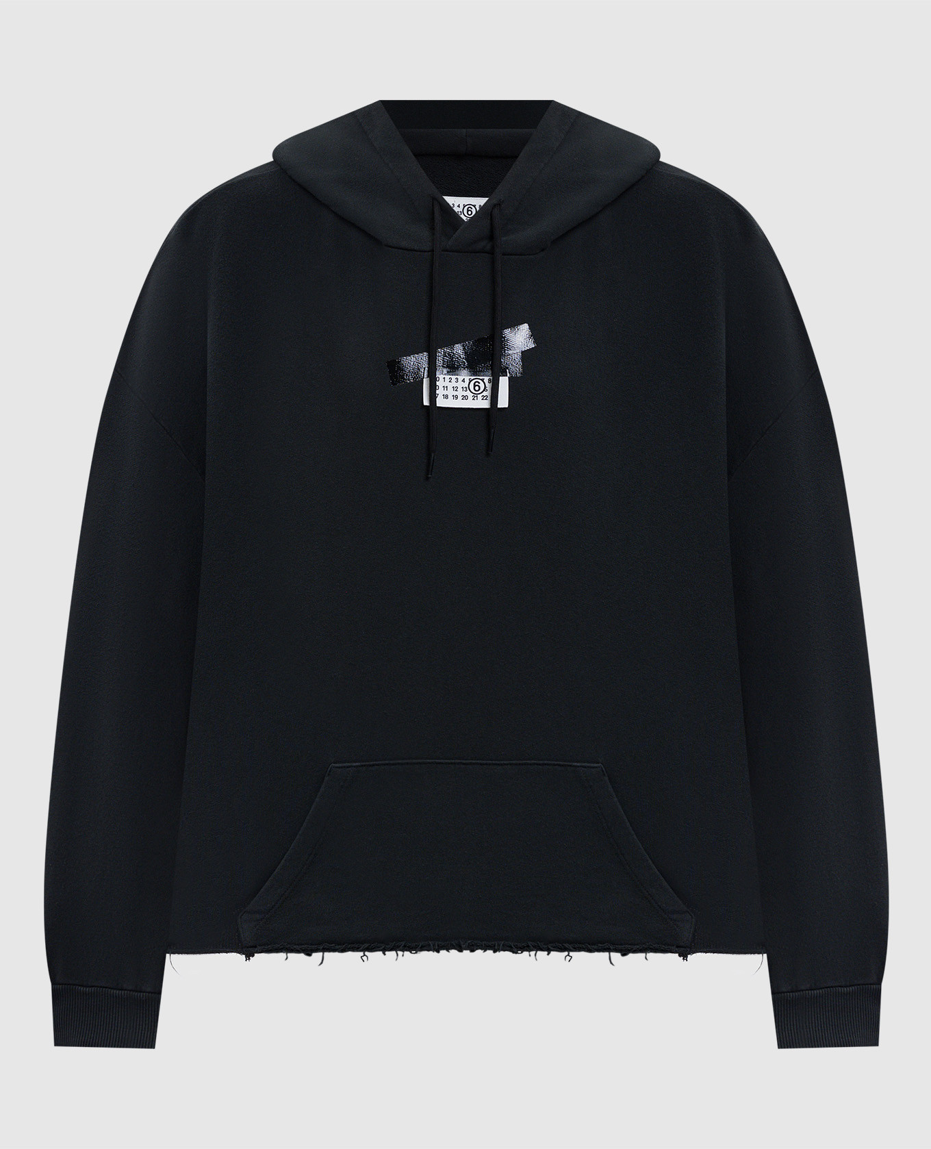 

Black hoodie with emblem Maison Margiela MM6