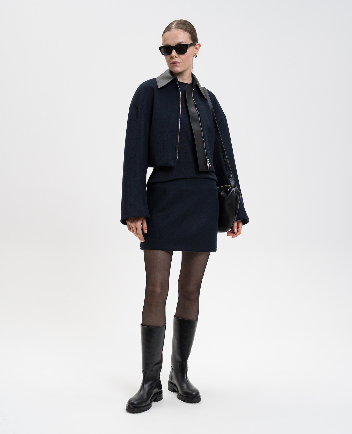 

VACUO blue cropped wool jacket Max Mara Sportmax