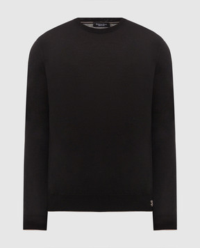 Stefano Ricci Black wool, silk and cashmere jumper KE08004G01E26374